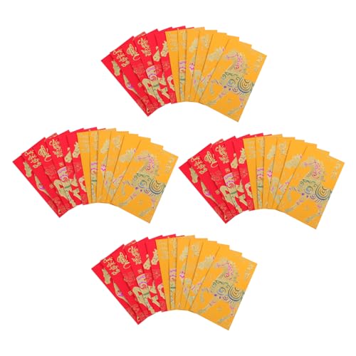 Angoily 48 Stück Jahr Des Pferdes Rote Umschläge Vietnamesische Hong Bao Umschläge Kreatives Design für Tet Frühlingsfest Geburtstagsfeier von Angoily