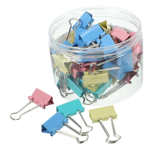 Angoily 48 Stück Teiliges Binder Clips Verschiedenen Metallische Dokumentenklammern für Büro und Zuhause Kleine Büroklammern zur Sicheren Aufbewahrung von Unterlagen Farbenfrohe Clips für Angoily 48 Stück Teiliges Binder Clips Verschiedenen Metallische Dokumentenklammern für Büro und Zuhause Kleine Büroklammern zur Sicheren Aufbewahrung von Unterlagen Farbenfrohe Clips für von Angoily