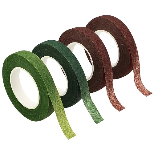 Angoily 4Rollen Dunkelgrünes Blumenband Klebeband für Floristik Selbstklebend zum Bouquet Stem Wrap und Leichter Angoily 4Rollen Dunkelgrünes Blumenband Klebeband für Floristik Selbstklebend zum Bouquet Stem Wrap und Leichter von Angoily