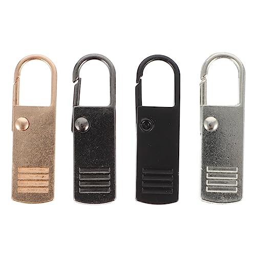 Angoily 4Stücke Abnehmbare Reißverschlussköpfe Zipper Zug für Jacken Koffer Taschen Reißverschluss Reparatur Kit und Gunmetal Angoily 4Stücke Abnehmbare Reißverschlussköpfe Zipper Zug für Jacken Koffer Taschen Reißverschluss Reparatur Kit und Gunmetal von Angoily