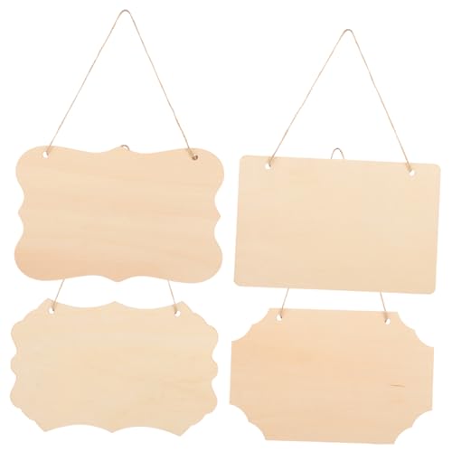 Angoily 4Stücke Hängendes Holzschild Blanko Zum Selbermachen DIY Holztafel Zum Basteln Unvollendete Holzschilder Für Dekoration Für Garten Hochzeiten Und Mehr Angoily 4Stücke Hängendes Holzschild Blanko Zum Selbermachen DIY Holztafel Zum Basteln Unvollendete Holzschilder Für Dekoration Für Garten Hochzeiten Und Mehr von Angoily