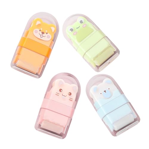 Angoily 4Stücke Kawaii Cartoon Radiergummis Rollende Tier Radiergummis mit Schmutzfang Schreibwaren für Schule und Kreative Projekte Einfach zu Handhaben Angoily 4Stücke Kawaii Cartoon Radiergummis Rollende Tier Radiergummis mit Schmutzfang Schreibwaren für Schule und Kreative Projekte Einfach zu Handhaben von Angoily