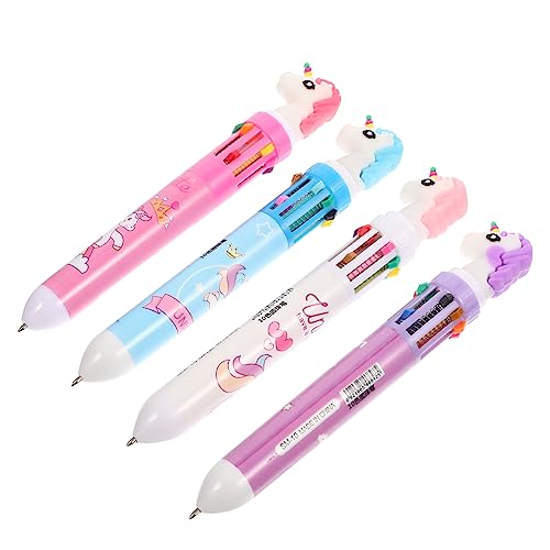 Angoily 4Stücke Kawaii Mehrfarbige Kugelschreiber Pack Empfindliche Kugelschreiber Für Studenten Schreibutensilien Für Schule Und Büro von Angoily