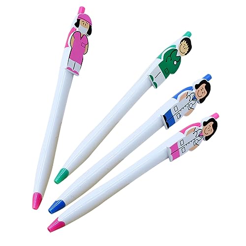 Angoily 4Stücke Kugelschreiber Im Cartoon Design Für Krankenschwestern Lustige Und Bezaubernde Druckkugelschreiber Für Büro Und Schule Angoily 4Stücke Kugelschreiber Im Cartoon Design Für Krankenschwestern Lustige Und Bezaubernde Druckkugelschreiber Für Büro Und Schule von Angoily