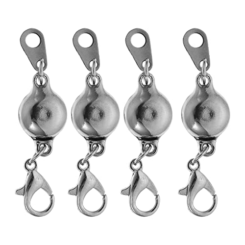 Angoily 4Stücke Magnetische Schmuckverschluss für Armbänder Sterling Kettenverlängerung Einfach zu Bedienen Stark Haltend Passend für DIY Schmuckherstellung Angoily 4Stücke Magnetische Schmuckverschluss für Armbänder Sterling Kettenverlängerung Einfach zu Bedienen Stark Haltend Passend für DIY Schmuckherstellung von Angoily