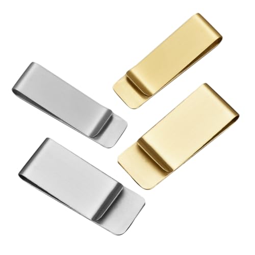 Angoily 4Stücke Stiftclips für Notizbücher Geldklammern und Mini Stifthalter für Journals Stilvolle Büroklammern Tragbar und Langlebig für Reisen von Angoily