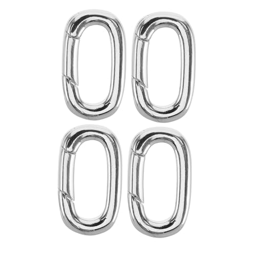 Angoily 4Stücke Teiliges DIY und Armbandverschlüsse Ovaler Karabiner Verschluss Vergoldet für Schmuckherstellung und Verlängerung für Alltägliche Anlässe von Angoily