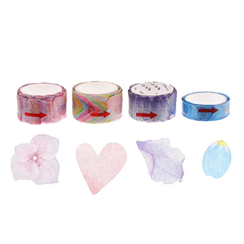 Angoily 4Stücke Washi Tape Design Dekorative Klebebänder für Scrapbooking DIY Handbuch Aufkleber pro Leicht Abziehbar für von Angoily