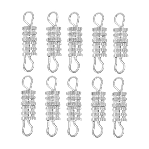 Angoily 5 100 Stück Spannschloss aus Kupfer Halskette Verschlüsse Herstellung Schließe schrauben kleiner Karabiner Geldbörsenverschluss für DIY-Bastelarbeiten Silver Angoily 5 100 Stück Spannschloss aus Kupfer Halskette Verschlüsse Herstellung Schließe schrauben kleiner Karabiner Geldbörsenverschluss für DIY-Bastelarbeiten Silver von Angoily