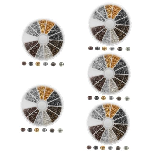 Angoily 5 Boxen Kupferbox -perlen Herstellung Perlen Für Armbänder Schmuck Halskette Klobig Armband Lose Perlen Armband Perlenmaterial Spacer Perlen Runde Lose Abstandsperlen Angoily 5 Boxen Kupferbox -perlen Herstellung Perlen Für Armbänder Schmuck Halskette Klobig Armband Lose Perlen Armband Perlenmaterial Spacer Perlen Runde Lose Abstandsperlen von Angoily