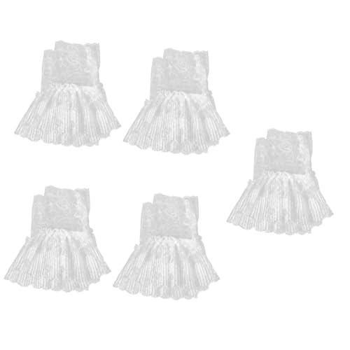 Angoily 5 Paare Abnehmbare Puffärmel mit Spitze für Hochzeitskleider Handgelenk Stulpen für Frauen Vielseitige Styling Optionen für Besondere Anlässe Angoily 5 Paare Abnehmbare Puffärmel mit Spitze für Hochzeitskleider Handgelenk Stulpen für Frauen Vielseitige Styling Optionen für Besondere Anlässe von Angoily