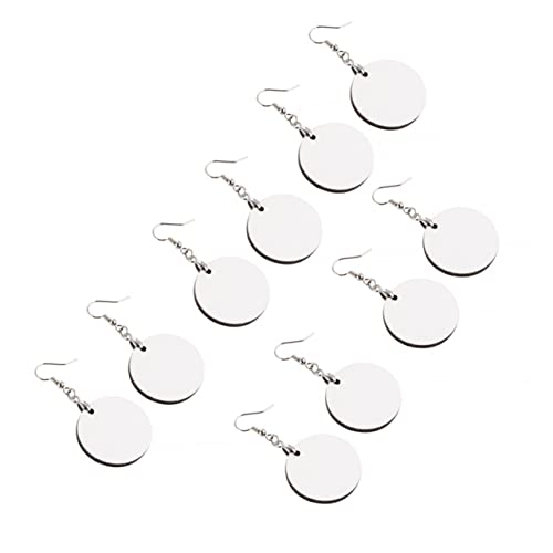 Angoily 5 Paare Runde Ohrhaken Rohlinge für Diy Ohrringe Schmuckherstellung Leicht und Robust Geeignet zum Sublimationsdruck Personalisierte Ohrstecker Bastelzubehör Angoily 5 Paare Runde Ohrhaken Rohlinge für Diy Ohrringe Schmuckherstellung Leicht und Robust Geeignet zum Sublimationsdruck Personalisierte Ohrstecker Bastelzubehör von Angoily