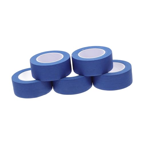 Angoily 5 Rollen Abdeckband doppelseitiges klebeband Künstlerband für Aquarellpapier Farbband für Wände blaues Farbband weißes Malerband Blaues Band Malerbandfarben strukturiertes Papier von Angoily