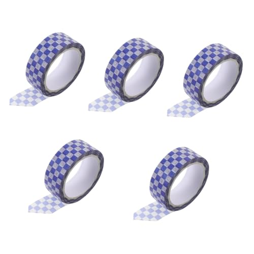 Angoily 5 Rollen Dekorativem Washi Tape Schachbrettmuster DIY Scrapbooking Klebeband für Projekte Handgezeichnetes Design für Tagebuch Geschenkkarten und Mehr Angoily 5 Rollen Dekorativem Washi Tape Schachbrettmuster DIY Scrapbooking Klebeband für Projekte Handgezeichnetes Design für Tagebuch Geschenkkarten und Mehr von Angoily