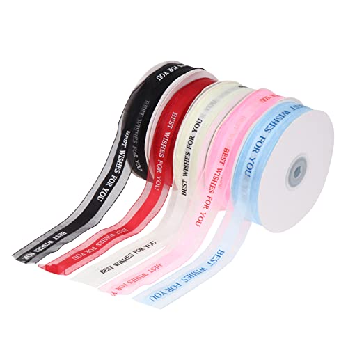 Angoily 5 Rollen Dekoratives Satinband Yards im Weinrot für Hochzeiten Geburtstagsfeiern und Bastelarbeiten Wishes For You Angoily 5 Rollen Dekoratives Satinband Yards im Weinrot für Hochzeiten Geburtstagsfeiern und Bastelarbeiten Wishes For You von Angoily
