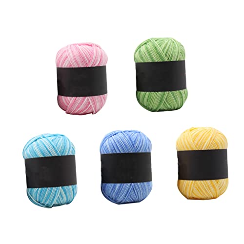 Angoily 5 Rollen Handstrickgarn grob gestrickte Decke Stricken Wollstrickgarn wolle Baumwollgarn zum Häkeln Schüttgut Gradientengarn DIY wollgarn Deckengarn Baumwollgarn häkeln Häkelgarn Angoily 5 Rollen Handstrickgarn grob gestrickte Decke Stricken Wollstrickgarn wolle Baumwollgarn zum Häkeln Schüttgut Gradientengarn DIY wollgarn Deckengarn Baumwollgarn häkeln Häkelgarn von Angoily