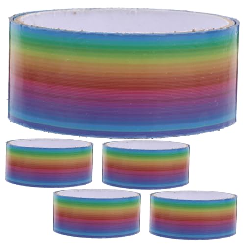 Angoily 5 Rollen Klebeband Entpacken Schüttgut Dünn Buntes Klebeband Farbe Handwerk Für Runden Klebrig Tack Farbig Ball Bandkugel Entspannende Klebebänder Kugelklebebänder Polypropylen von Angoily