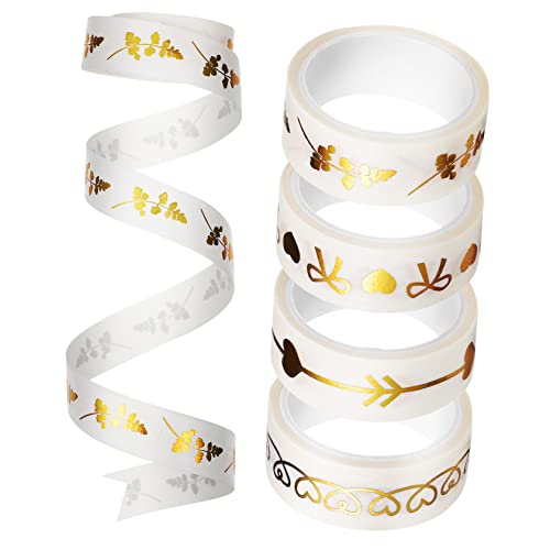 Angoily 5 Rollen Klebeband Farbig Notizbuch Für Streifen Band Umwickeln Junk-journal Washi-tape-aufkleber Kohäsives Band Geschenkverpackungsband Washi Tape Zum Aufzeichnen Papier von Angoily