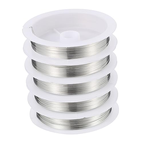 Angoily 5 Rollen Kupferdraht Zur Schmuckherstellung Schmuckdrahtwicklung Perlendraht Biegbarer Draht Metalldraht Basteldraht Schmuckdraht Schmuckwickeldraht Silber Angoily 5 Rollen Kupferdraht Zur Schmuckherstellung Schmuckdrahtwicklung Perlendraht Biegbarer Draht Metalldraht Basteldraht Schmuckdraht Schmuckwickeldraht Silber von Angoily