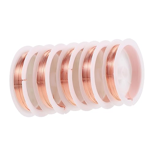 Angoily 5 Rollen Kupferkabel Armband Draht Messgerät Halsketten Draht Schmuckspulendraht Form Beschichtet Handwerk Schmuckdraht Für Perlen Zur Schmuckherstellung Basteln Angoily 5 Rollen Kupferkabel Armband Draht Messgerät Halsketten Draht Schmuckspulendraht Form Beschichtet Handwerk Schmuckdraht Für Perlen Zur Schmuckherstellung Basteln von Angoily
