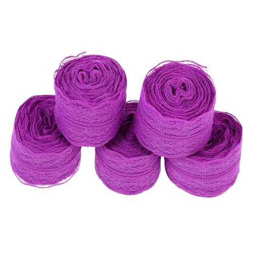Angoily 5 Rollen Lace Ribbon Dekoratives Spitzenband für Bastelprojekte Hochzeiten Valentinstag Blumenarrangements DIY Kunsthandwerk Langlebig und Vielseitig Angoily 5 Rollen Lace Ribbon Dekoratives Spitzenband für Bastelprojekte Hochzeiten Valentinstag Blumenarrangements DIY Kunsthandwerk Langlebig und Vielseitig von Angoily
