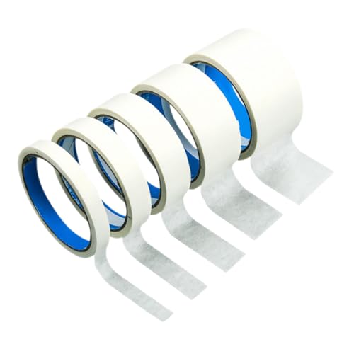 Angoily 5 Rollen Multifunktionales Maler masking tape Handreißbar Rückstandsfrei Ablösbar Weißes Künstler klebeband für Rahmen Abdeckungen und Kreative DIY projekte von Angoily