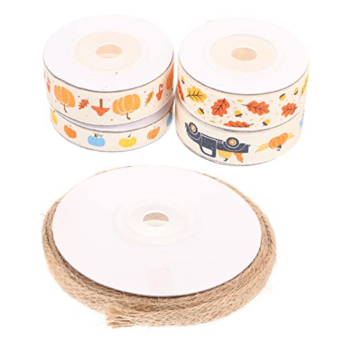 Angoily 5 Rollen Thanksgiving-gurtband Für Dekoration Kranz Bastelband Farbig Urlaub Danksagung Basteln Party Wickelband Geschenkverpackung Hochzeit Dekoratives Band Geschenkband Polyester Angoily 5 Rollen Thanksgiving-gurtband Für Dekoration Kranz Bastelband Farbig Urlaub Danksagung Basteln Party Wickelband Geschenkverpackung Hochzeit Dekoratives Band Geschenkband Polyester von Angoily