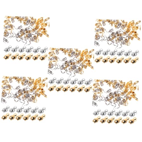 Angoily 5 Sätze Baozikou Muschelknotenabdeckung Verschluss Perlen Halskettenschichtverschluss Schmuck Herstellung Endschnalle Für Diy Verschlüsse Für Diy Rostfreier Stahl 200 Stück * 5 von Angoily