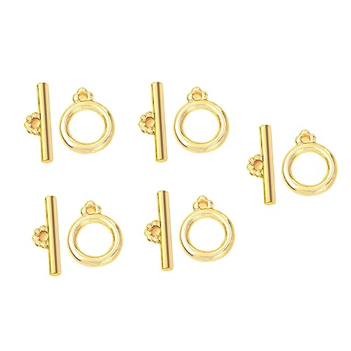 Angoily 5 Sätze Bar Verschlüsse mit Endkappen für DIY Schmuckzubehör Metall Ot Karabiner für Armbänder und Mehr Angoily 5 Sätze Bar Verschlüsse mit Endkappen für DIY Schmuckzubehör Metall Ot Karabiner für Armbänder und Mehr von Angoily