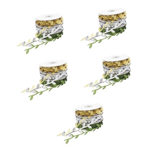 Angoily 5 Sätze Blätterbänder Dekorative Blattform Geschenkband Für Diy Geschenkverpackung Und Partydekoration Für Thanksgiving Und Festlichkeiten 3 Rollen * 5 Angoily 5 Sätze Blätterbänder Dekorative Blattform Geschenkband Für Diy Geschenkverpackung Und Partydekoration Für Thanksgiving Und Festlichkeiten 3 Rollen * 5 von Angoily