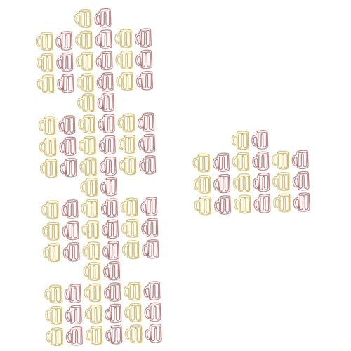 Angoily 5 Sätze Büroklammer Geformt Mini Farbe Beschichtet Schüttgut Sortiert Cup-clips Neuartige Papierklammern Papierclips Schulmaterial Für Zu Hause Schulbedarf Legierung 20 Stück * 5 Angoily 5 Sätze Büroklammer Geformt Mini Farbe Beschichtet Schüttgut Sortiert Cup-clips Neuartige Papierklammern Papierclips Schulmaterial Für Zu Hause Schulbedarf Legierung 20 Stück * 5 von Angoily