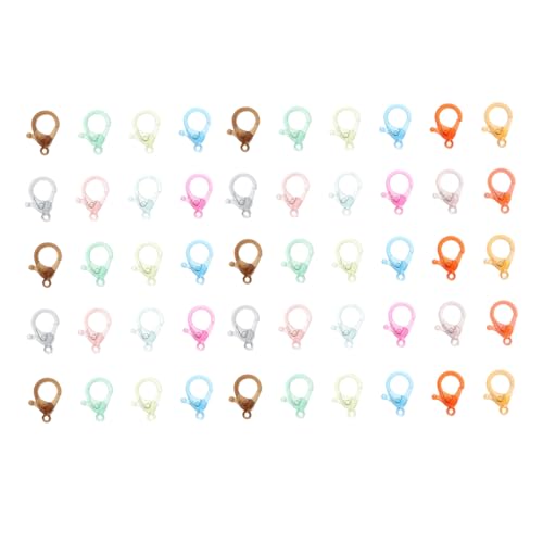 Angoily 5 Sätze Bunte Kunststoff Lobster Clips Für Diy Schmuck Taschenketten Und Bastelarbeiten Robuste Und Langlebige Klammern Für Kreative Projekte Zufällige 50 Stück * 5 von Angoily
