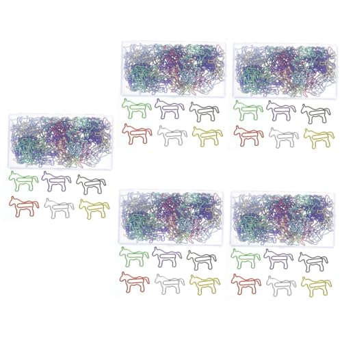 Angoily 5 Sätze Cute Horse Paper Clips Büroklammern Für Schule Büro Praktische Papierklammern Für Dokumente Leicht Tragbar Für Studenten Und Büroangestellte 80 Stück * 5 Angoily 5 Sätze Cute Horse Paper Clips Büroklammern Für Schule Büro Praktische Papierklammern Für Dokumente Leicht Tragbar Für Studenten Und Büroangestellte 80 Stück * 5 von Angoily