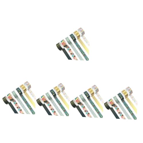 Angoily 5 Sätze Decorative Washi Tape Bunte Papier Klebebänder Für Scrapbooking Journal Und Diy Projekte Für Kreative Planer Und Bastelarbeiten 6 Rollen * 5 von Angoily