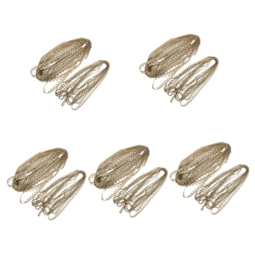 Angoily 5 Sätze Dekoratives Spitzenband Vielseitiges Nähzubehör Für Diy Projekte Feines Kleidungszubehör Für Bekleidung Schals Und Bastelarbeiten 2 Rollen * 5 Angoily 5 Sätze Dekoratives Spitzenband Vielseitiges Nähzubehör Für Diy Projekte Feines Kleidungszubehör Für Bekleidung Schals Und Bastelarbeiten 2 Rollen * 5 von Angoily