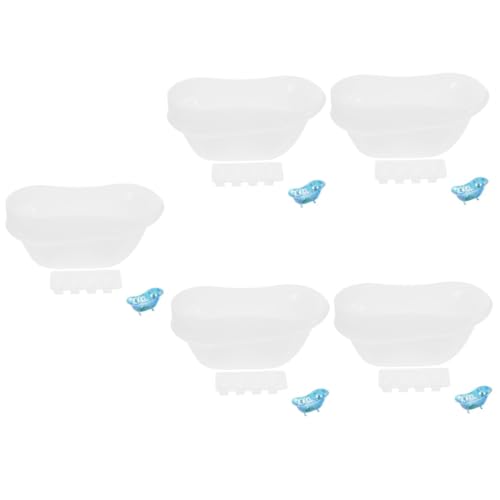 Angoily 5 Sätze Diy Silikon Badewannenform Wiederverwendbare Epoxidharz Gießform für Kreative Bastelprojekte für Schmuck Dekoration und Personalisierte von Angoily
