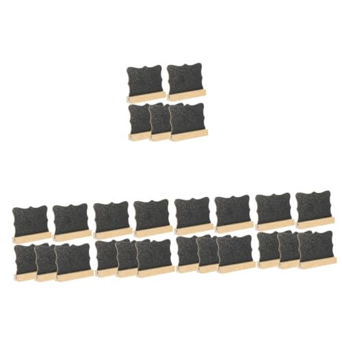 Angoily 5 Sätze Doppelseitige Blackboard-ornamente Tafel Wohnkultur Tischplatte Party Planke Mini-whiteboard Message Board Memo -vorstand Löschbares Zeichenbrett Hölzern 5 Stück * 5 von Angoily