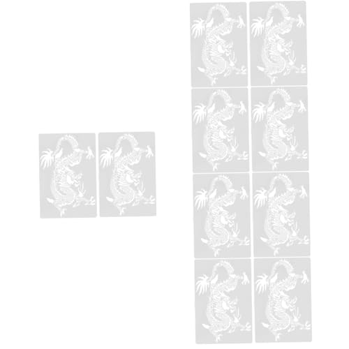Angoily 5 Sätze Drachen Malvorlagen Für Wiederverwendbare Schablonen Für Diy Kunstprojekte Interaktive Malwerkzeuge Kreativität Und Künstlerischen Fähigkeiten 2 Stücke * 5 von Angoily
