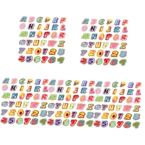 Angoily 5 Sätze Englischer Brief Patch Nähen Klein Kleidung Stichworte Stoffreparaturflicken Name Uni Bestickt Der Patch Buchstabenapplikationen Flecken Patches Für Jacken Filzstoff von Angoily