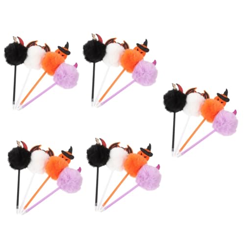 Angoily 5 Sätze Fledermauskürbiskopfball Point Pen Karikatur Entzückende Stifte Neuartige Kugelschreiber Dekorationen Wolle Charakterstifte Halloween-kugelschreiber Plastik 4 Stück * 5 Angoily 5 Sätze Fledermauskürbiskopfball Point Pen Karikatur Entzückende Stifte Neuartige Kugelschreiber Dekorationen Wolle Charakterstifte Halloween-kugelschreiber Plastik 4 Stück * 5 von Angoily