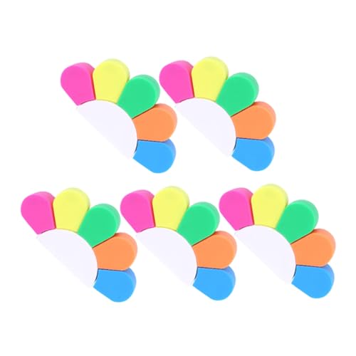 Angoily 5 Sätze Fluoreszierende Textmarker Kleine Portable Marker Für Notizen Schule Büro Kunststoff Material Kein Auslaufen Angoily 5 Sätze Fluoreszierende Textmarker Kleine Portable Marker Für Notizen Schule Büro Kunststoff Material Kein Auslaufen von Angoily