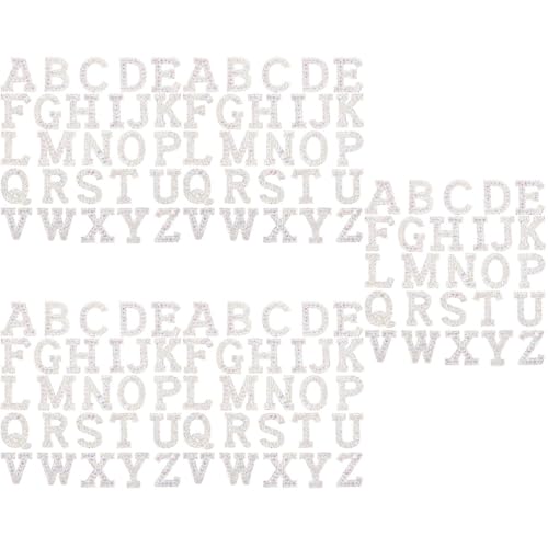 Angoily 5 Sätze Heiße Diamant-buchstabenaufkleber Funkelnd Königlich Alphabet Stich Stoff Glitzer-buchstaben-patches Flickenbuchstaben Aufbügeln Patch-briefe Silber 26 Stück * 5 Angoily 5 Sätze Heiße Diamant-buchstabenaufkleber Funkelnd Königlich Alphabet Stich Stoff Glitzer-buchstaben-patches Flickenbuchstaben Aufbügeln Patch-briefe Silber 26 Stück * 5 von Angoily