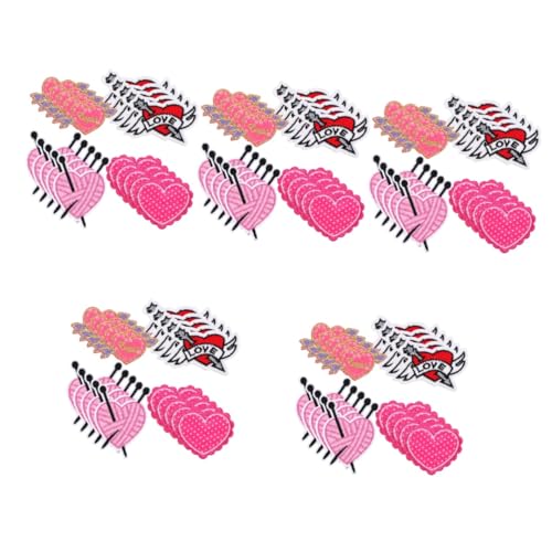 Angoily 5 Sätze Herz Aufnäher Teile Gestickte Herz Patches Zum Aufbügeln Für Kleidung Diy Applikationen Zur Dekoration Und Reparatur Von Textilien Vielseitig Einsetzbar Leicht 20 Stück * 5 Angoily 5 Sätze Herz Aufnäher Teile Gestickte Herz Patches Zum Aufbügeln Für Kleidung Diy Applikationen Zur Dekoration Und Reparatur Von Textilien Vielseitig Einsetzbar Leicht 20 Stück * 5 von Angoily