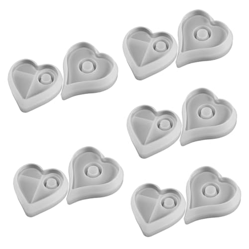 Angoily 5 Sätze Herz Kerzenhalter Silikonformen Diy Gießformen Für Dekorative Kerzenständer Lebensmittelechtes Silikon Einfach Zu Verwenden Für Handwerksprojekte Und 2 Stücke * 5 Angoily 5 Sätze Herz Kerzenhalter Silikonformen Diy Gießformen Für Dekorative Kerzenständer Lebensmittelechtes Silikon Einfach Zu Verwenden Für Handwerksprojekte Und 2 Stücke * 5 von Angoily