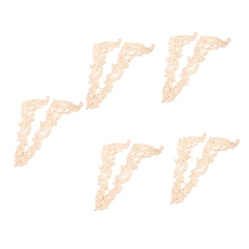 Angoily 5 Sätze Holz Geschnitzte Applikation Europäischer Stil Möbel Dekoration Gefertigte Holzelemente Für Schränke Kommoden Türen Und Fenster 2 Stück * 5 von Angoily