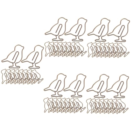 Angoily 5 Sätze Kreative Antike Büroklammern Einzigartige Kleine Vogel Design Papierclips Für Dokumente Briefe Und Bürobedarf Leicht Und Langlebig 20 Stück * 5 von Angoily