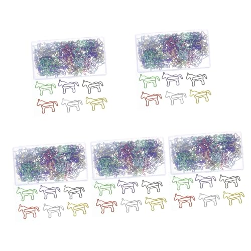 Angoily 5 Sätze Kreative Büroklammern Im Pferde Design Metallclips Für Büro Und Schule Praktische Dokumentenhalter Süße Pferdeformen Vielseitig Einsetzbar Ordner Und Notizen 80 Stück * 5 Angoily 5 Sätze Kreative Büroklammern Im Pferde Design Metallclips Für Büro Und Schule Praktische Dokumentenhalter Süße Pferdeformen Vielseitig Einsetzbar Ordner Und Notizen 80 Stück * 5 von Angoily