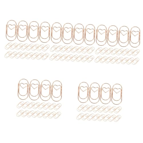 Angoily 5 Sätze Lesezeichen Aus Metall Schreibwaren Süße Bürovorräte Mehrfarbige Büroklammern Vielseitig Miniclip Miniklammern Für Papier Notizen Büroklammern Roségold 20 Stück * 5 Angoily 5 Sätze Lesezeichen Aus Metall Schreibwaren Süße Bürovorräte Mehrfarbige Büroklammern Vielseitig Miniclip Miniklammern Für Papier Notizen Büroklammern Roségold 20 Stück * 5 von Angoily