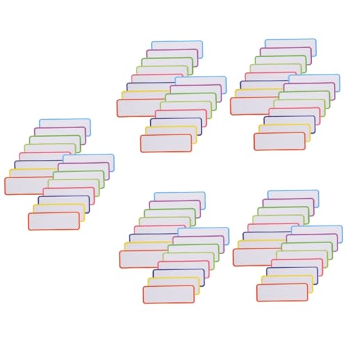 Angoily 5 Sätze Magnetische Beschreibbare Für Whiteboard Wiederverwendbare Memo Tags Für Klassenzimmer Büro Und Lager Trockene Radierfläche 54 Stück * 5 von Angoily