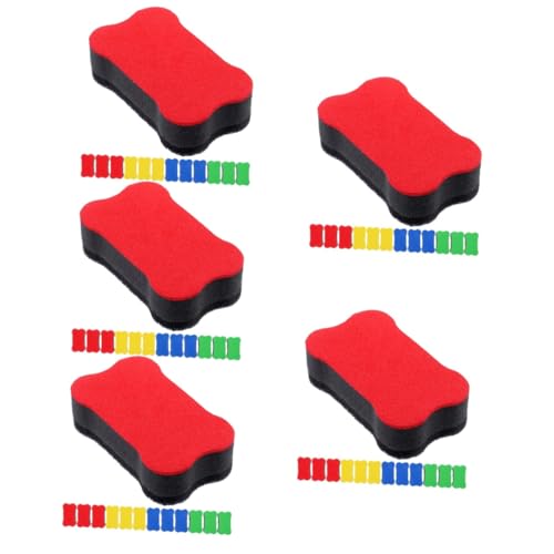 Angoily 5 Sätze Magnetische Whiteboard Radierer Tafelreiniger Für Büro Schule Und Zuhause Wiederverwendbar Leicht Oberfläche Für Sanftes Wischen Und Einfache Handhabung 24 Stück * 5 Angoily 5 Sätze Magnetische Whiteboard Radierer Tafelreiniger Für Büro Schule Und Zuhause Wiederverwendbar Leicht Oberfläche Für Sanftes Wischen Und Einfache Handhabung 24 Stück * 5 von Angoily